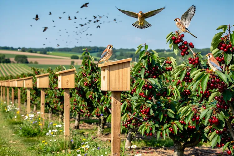 Michigan Farmers Deploy Kestrels for Eco-Friendly Cherry Pest Control