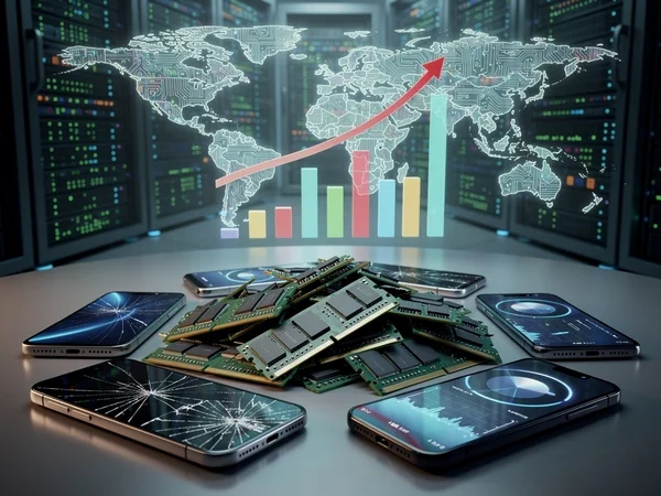 AI Demand Fuels RAM Shortage: Smartphone Prices to Rise 6.9% in 2026