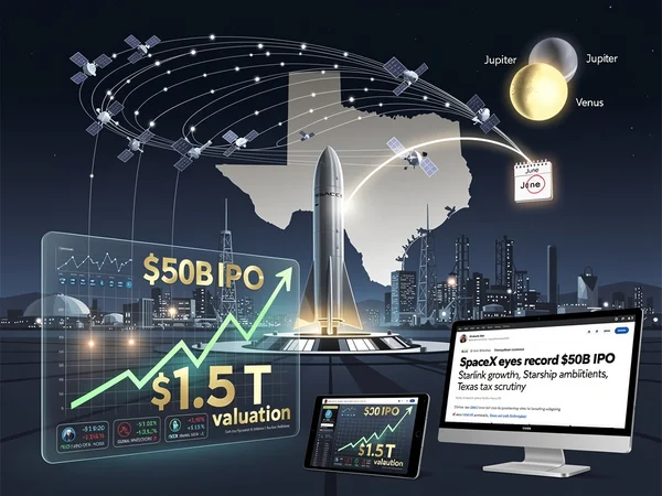 Musk’s Cosmic IPO: SpaceX Eyes $1.5 Trillion Debut Under Aligned Planets